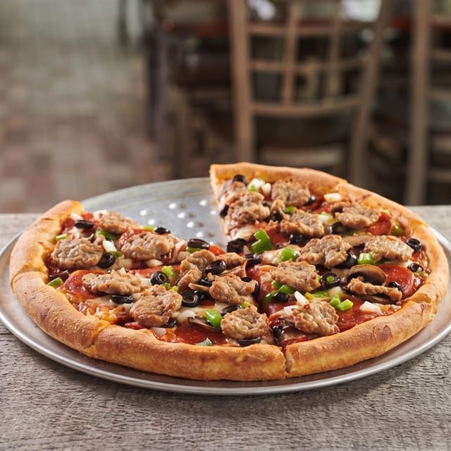 Small 10" Deluxe Pizza.