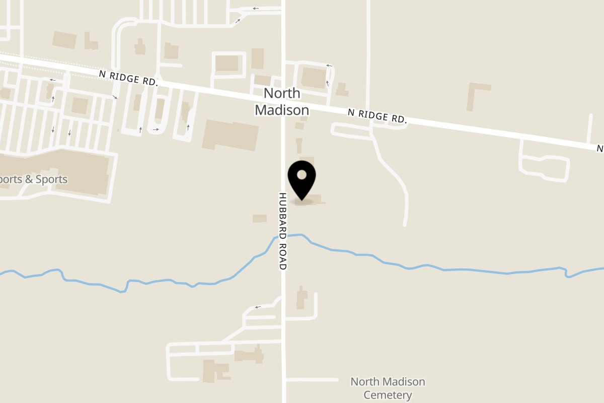 Map showing the location of Joey's Italian Grille Madison on 2731 Hubbard Rd in Madison
